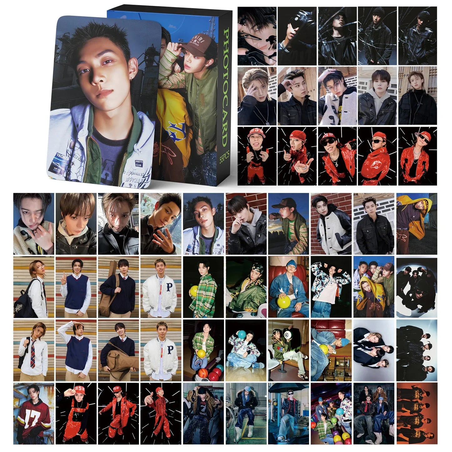 55PCS LNGSHOT Kpop Lomo Cards - Jay Park Album Photocards Stickers & Fan Collection Gift Set