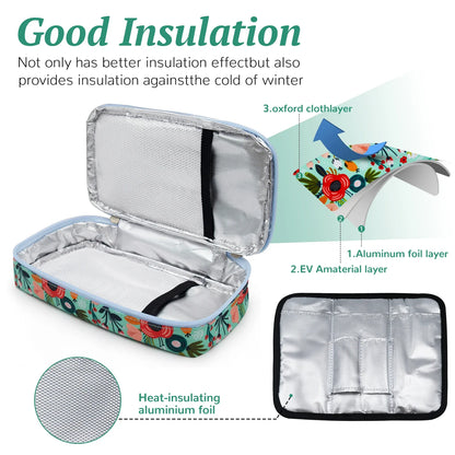 Large Portable Insulin Cooler Bag – Lightweight Durable Travel Cooler for Outdoor Camping and Travel