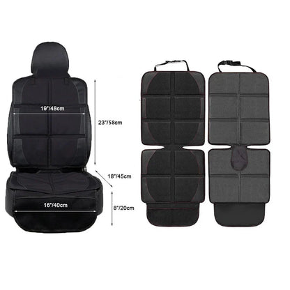 Tesla Model 3 Y Car Seat Cover Protector: Back Seat Cushion for Kids and Babies - Oxford PU Leather Protective Mat, Essential Accessories