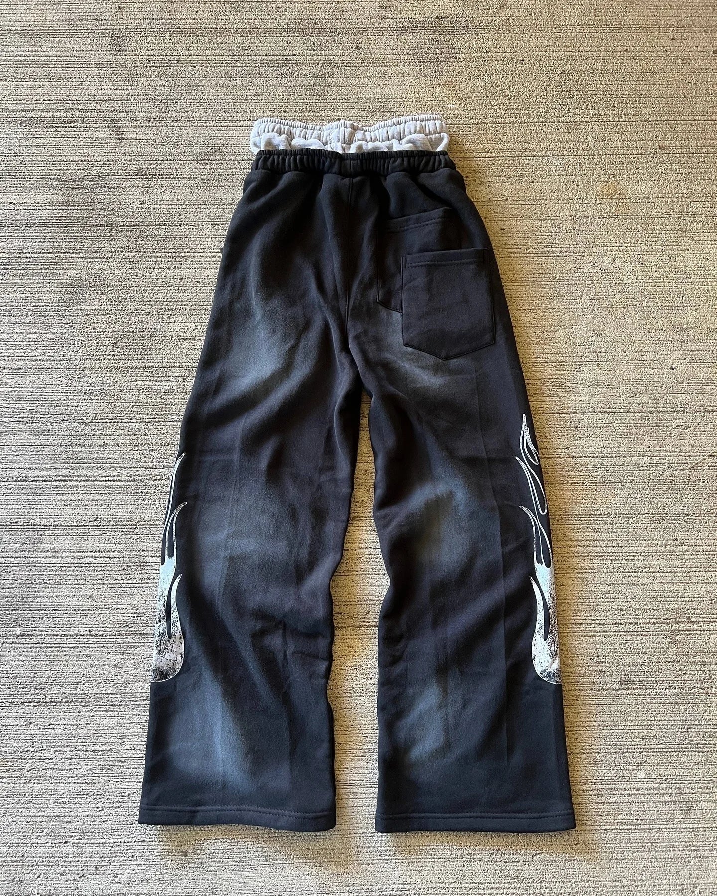 American Y2K Gothic Hip Hop Sweatpants for Men – Retro Double Layer Baggy Joggers with Elastic Waist