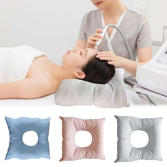 Face Down Massage Pillow Cushion - U Shape SPA Neck Rest with Washable Soft Cotton Pad for Comfort