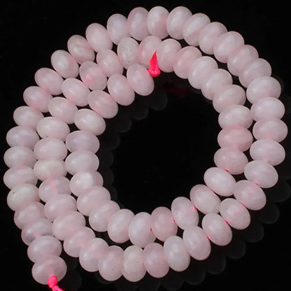 Natural Stone Rondelle Beads - 5x8mm Tourmaline, Citrine & Quartz Loose Beads for DIY Bracelets