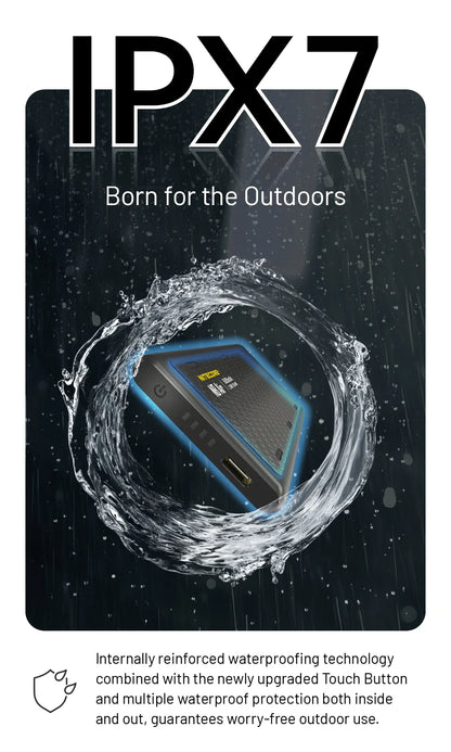 NITECORE NB Air 5000mAh Power Bank – IPX7 Waterproof, 18W USB-C Fast Charge, PD QC3.0 for Smartphones