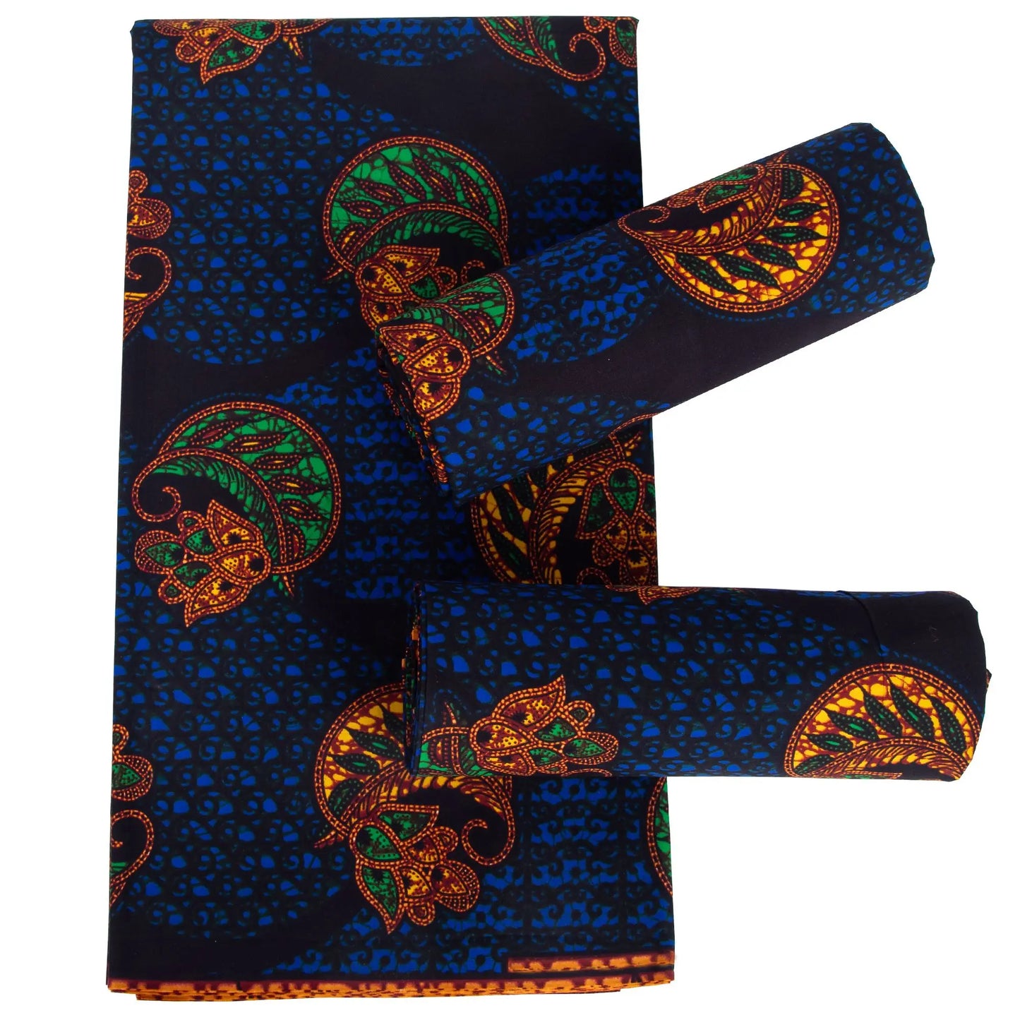 Fashion Ankara African Wax Fabric - 100% Cotton Real Wax Pagne for Long Dresses, Sewing & Crafts