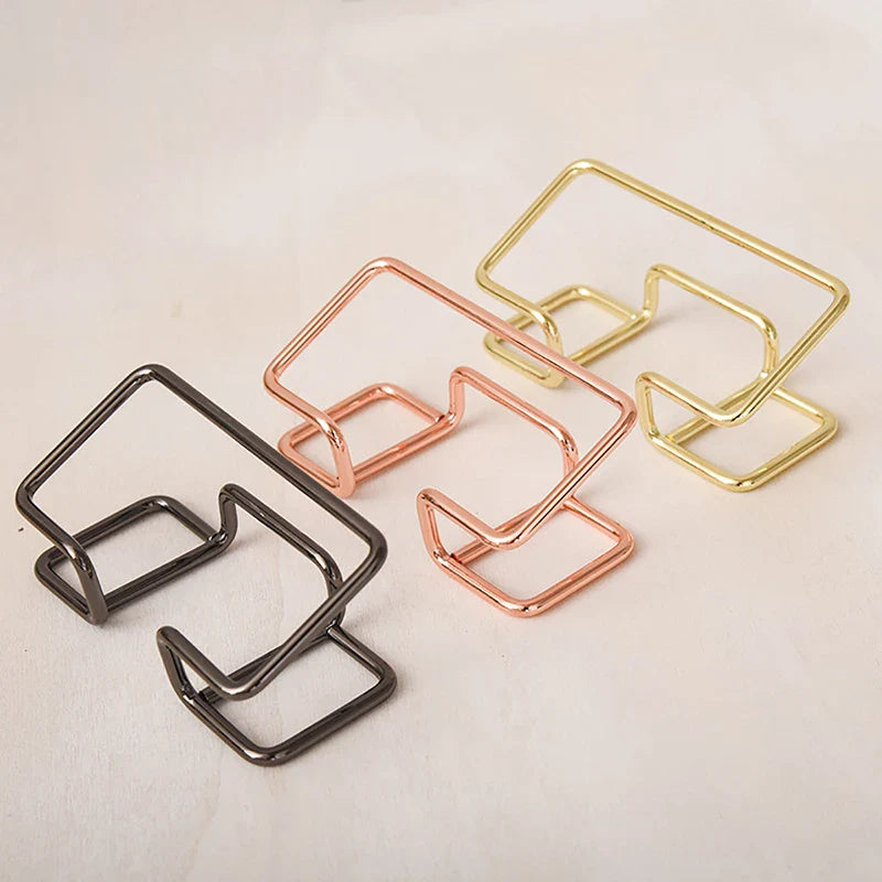 Desk Business Card Holder - Office Gift Display Organizer Bracket for Cards