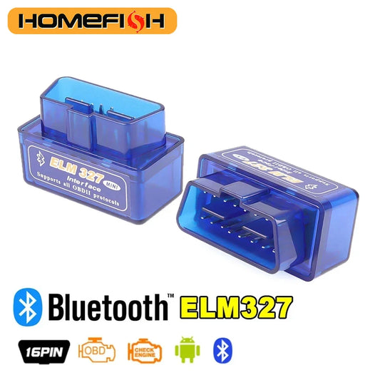 ELM327 OBD2 Mini Code Reader - 16 PIN V2.1 Bluetooth Car Diagnostic Scanner Tool for Android Vehicles