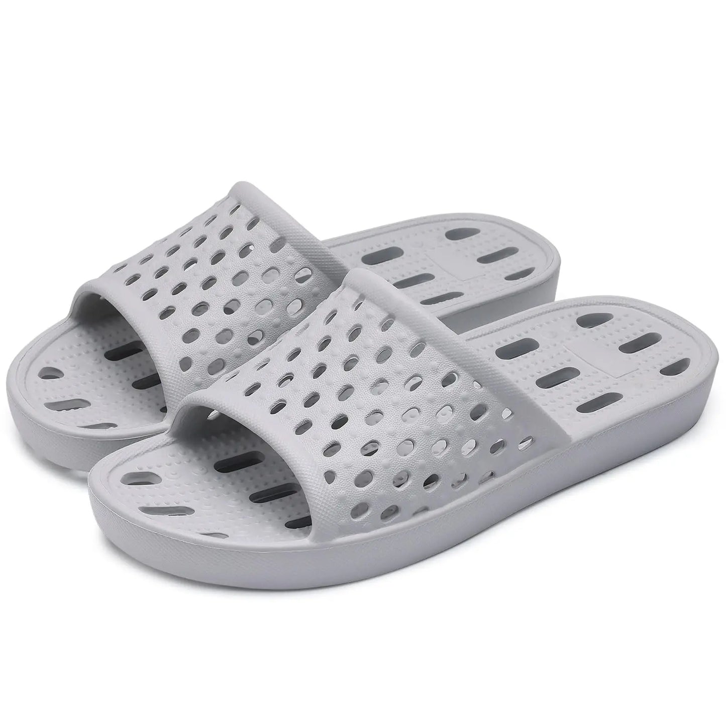 Comwarm Women Shower Shoes - Quick Dry Non-Slip Drain Hole Slippers for Beach Bathroom Pool Gym