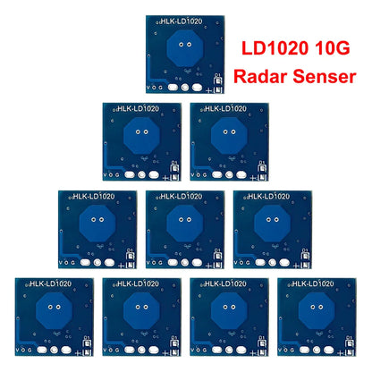 10/5/1PCS LD1020 Intelligent Microwave Radar Sensor – Low Power Micro Motion Human Presence Detection Module