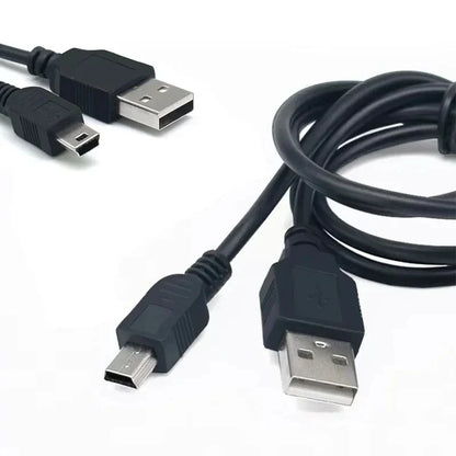USB 2.0 Male A to Mini B 5-Pin Charging Cable for Digital Cameras Data Transfer & Power Cord Mini USB Charger Cable 1-5 Pack High Speed Sync Cable