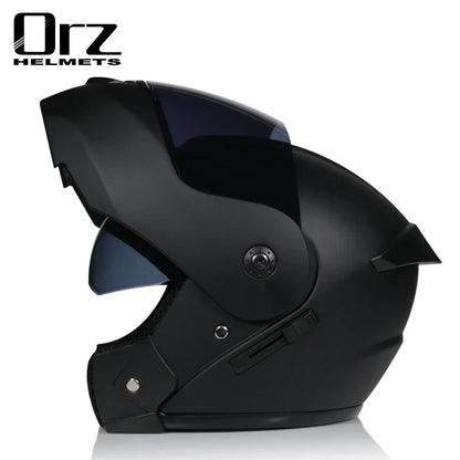 Dual Lens Full Face Motorcycle Helmet - Racing Downhill Motorbike Protective Safety Helmet Gear
