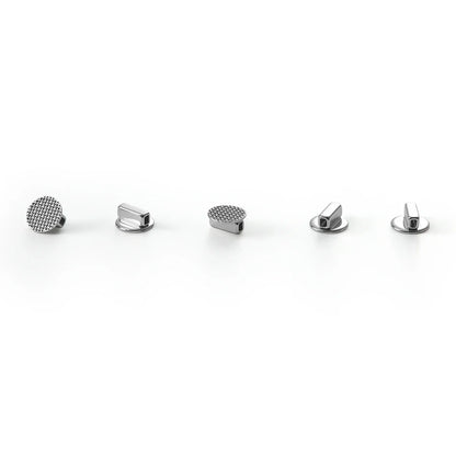 AZDENT 10PCS Orthodontic Lingual Buttons - Bondable Round Mesh Base Single Tube Dental Treatment Accessories