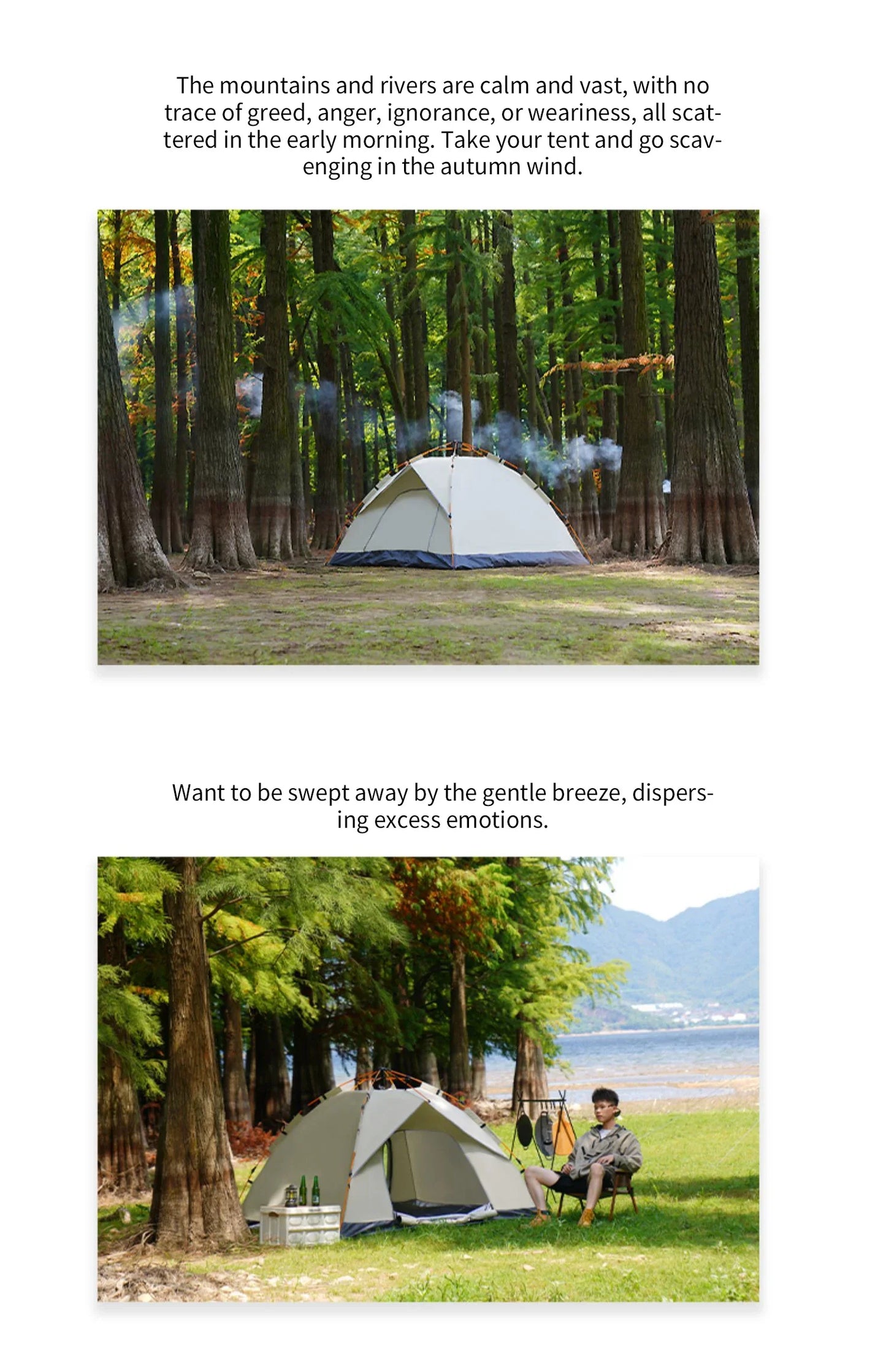 Outdoor Folding Tent – Fully Automatic Quick Open, 3-4 Person Self-Driving Camping Tent, Rain & Sun Proof, Portable