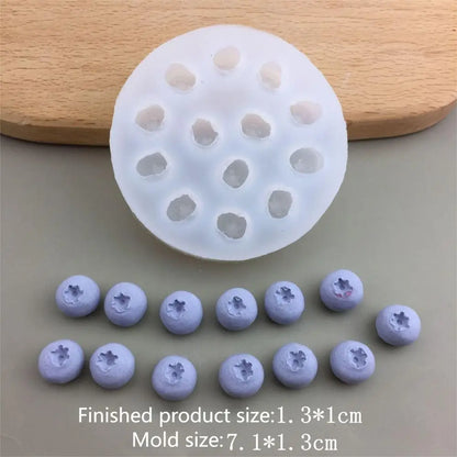 3D Fruit Candle Silicone Mold – Blueberry & Raspberry DIY Chocolate & Baking Craft Mold