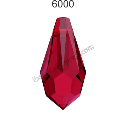 Austria Crystal Drop Pendant - Genuine 6000 Series Rhinestone Charm Bead for DIY Jewelry Making