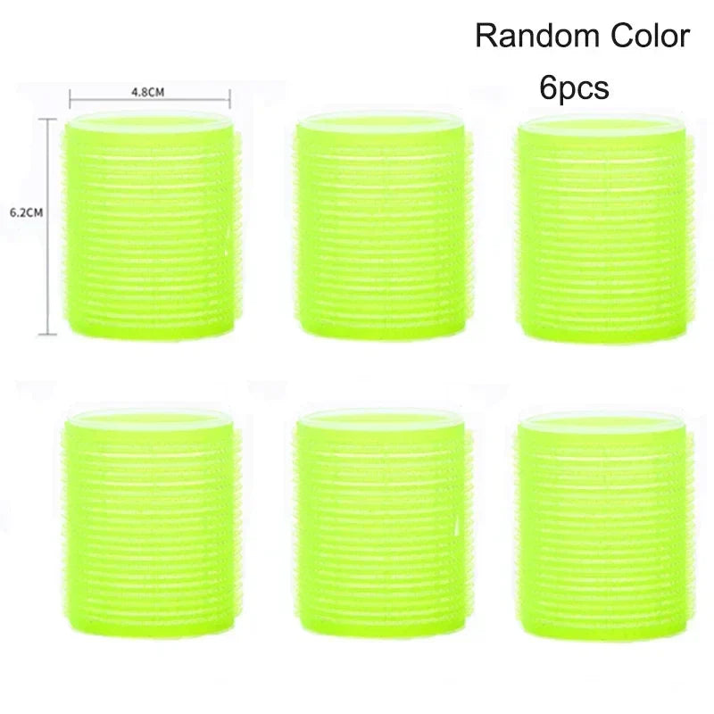 Jumbo Self-Grip Hair Rollers – Heatless Curlers for Salon & Home, Sticky Hair Styling Tools