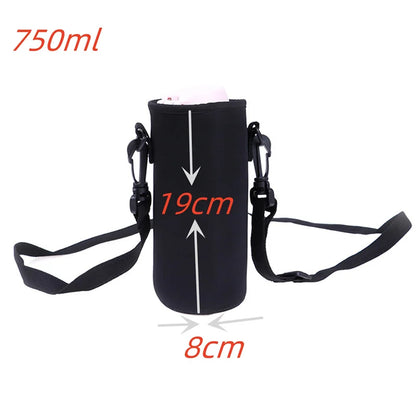 Sports Water Bottle Insulated Sleeve - 750ML/1000ML/1500ML Neoprene Pouch Holder for Travel & Outdoor Bottles