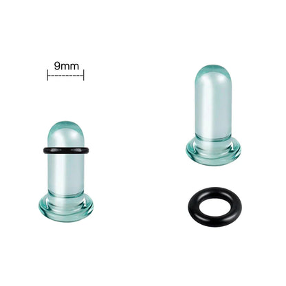 Glass Ear Tunnels & Plugs | Ear Stretchers, Expander Earrings for Women Body Jewelry 1.6–16mm