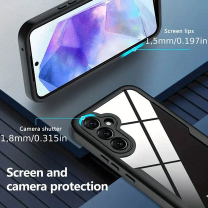 360° Full Coverage Screen Protection Case – Shockproof Phone Cover for Samsung A55 5G, A35, A15, A54, A14, A34, A53, A73, A26, A16, A52S, A56, A36