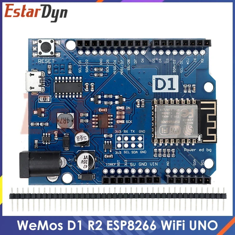 WeMos D1 R2 ESP8266 WiFi Development Board - Arduino UNO Compatible Module for NodeMCU Projects