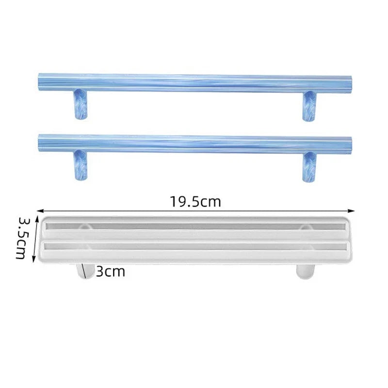 Large Rectangle Resin Tray Silicone Mold - DIY Epoxy Tea Plate Coaster Craft Making Mold