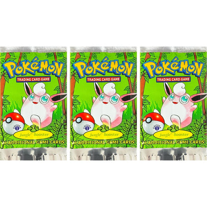 Pokémon Booster Packs Base Fossil Jungle - 11 Cards Per Pack & 36 Pack Booster Box Proxy Game Cards Collection