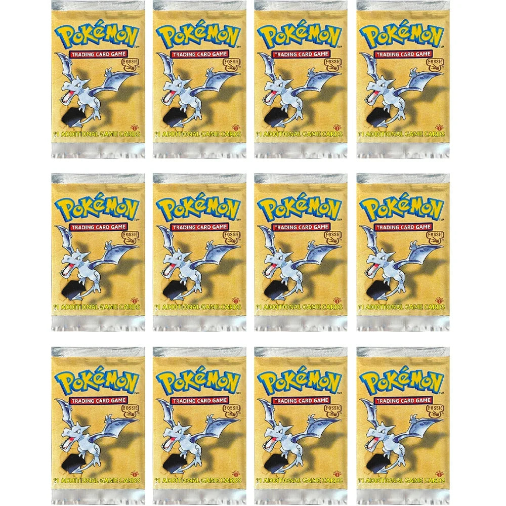 Pokémon Booster Packs Base Fossil Jungle - 11 Cards Per Pack & 36 Pack Booster Box Proxy Game Cards Collection