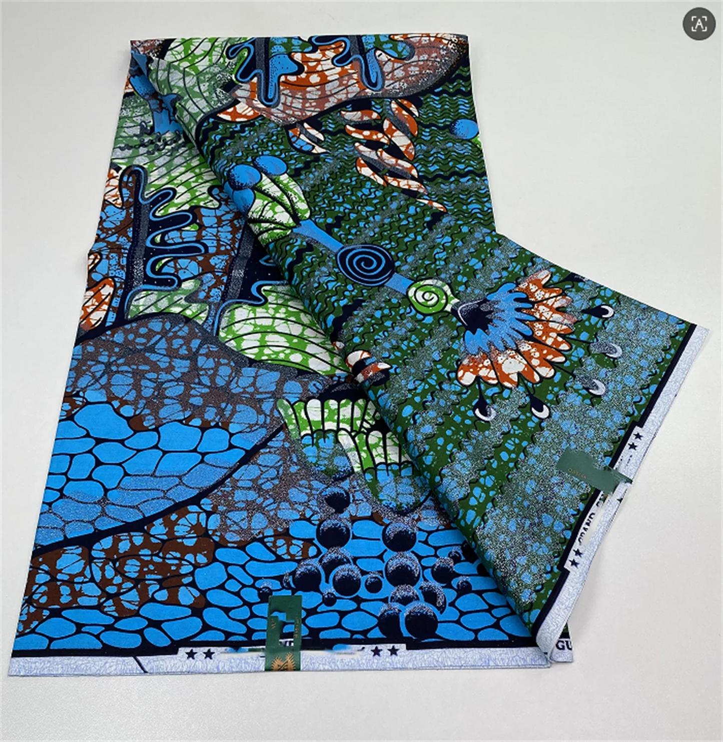 Original African Wax Print Fabric - 6 Yards 100% Cotton Nigerian Ankara Sewing Material
