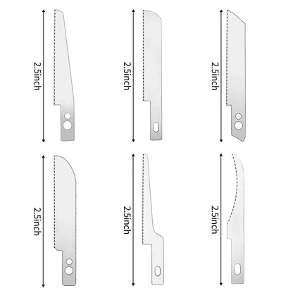 Joystar Mini Hand Saw Tool Kit – 5pcs Modelling Saw Blades for Craft & Hobby Projects