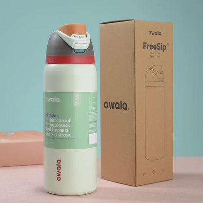 32oz Insulated Stainless Steel Water Bottle with Straw – BPA-Free Sports Bottle, Perfect for Travel