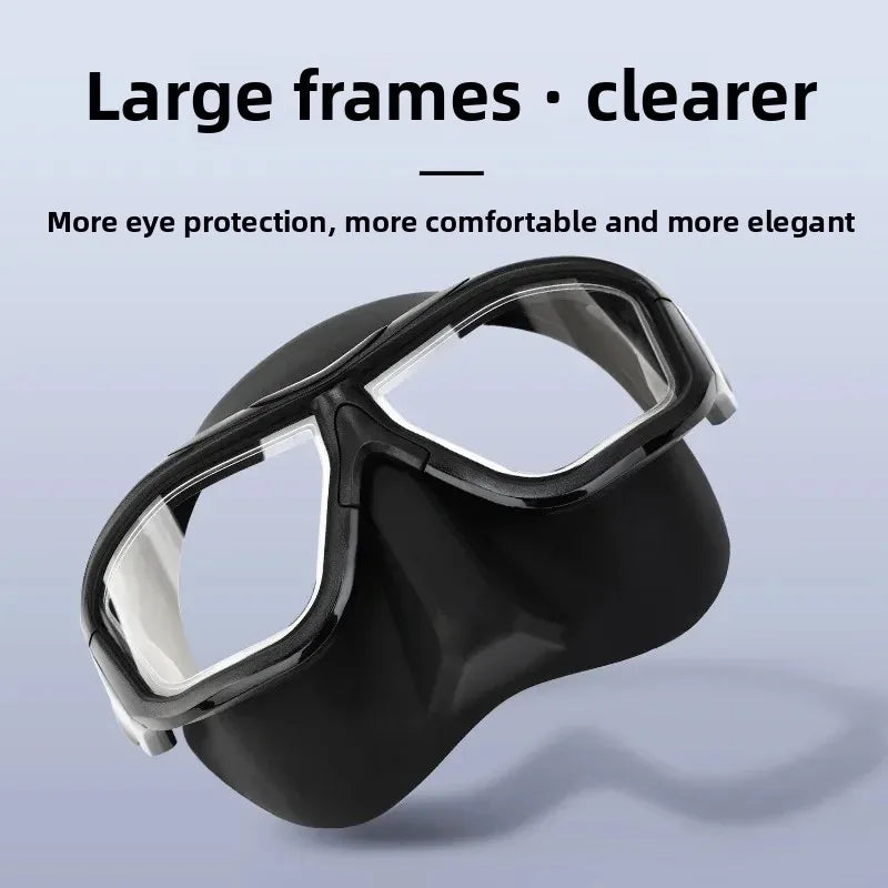 HD Full Face Diving Mask - Anti-Fog Large-Frame Snorkel Goggles for Freediving & Scuba Diving