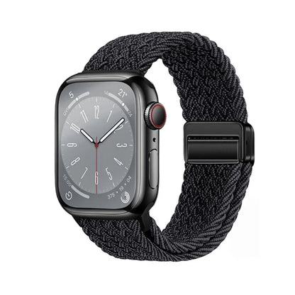 Nylon Braided Apple Watch Band - Durable Replacement Strap for Series 10/9/8/7/6/5/3 SE Ultra 49mm to 38mm