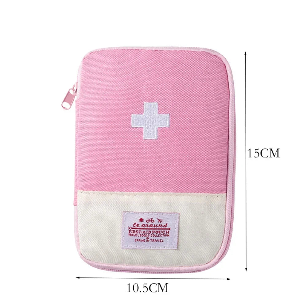 Portable Medicine Bag – Cute First Aid Kit Organizer, Medical Emergency Kit for Travel, Outdoor & Household Pill Storage