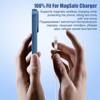 MagSafe Magnetic Silicone Case - Original Wireless Charging Cover for iPhone 15 14 13 12 11 Pro Max Mini X XR XS 8 Plus