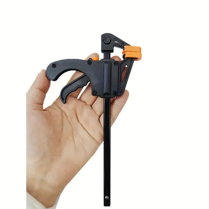 4-Inch F-Style Woodworking Clamp - Quick-Release Ratchet Squeeze Clamp for Carpentry & DIY Projects