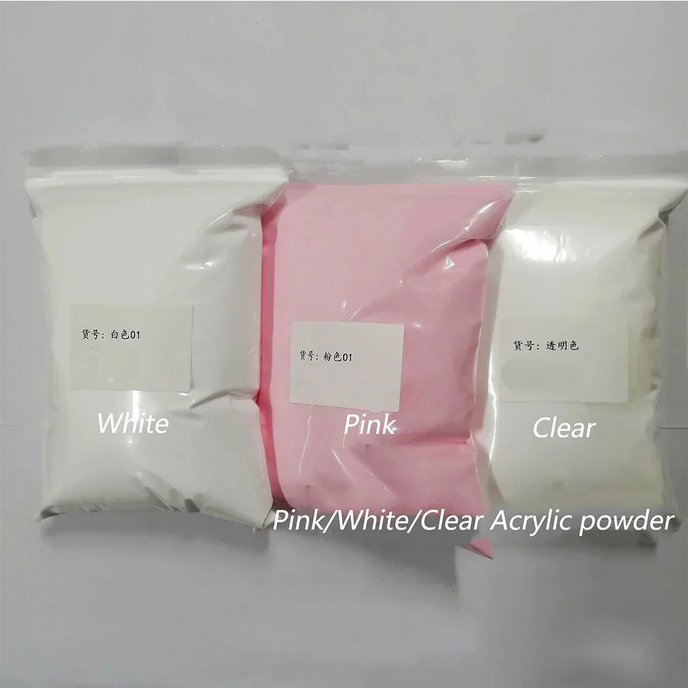 50g/100g Bulk Nude Acrylic Powder - 4-in-1 Solid Crystal Colors for Nail Extension, Dipping & Engraving, Acrylic Monomer