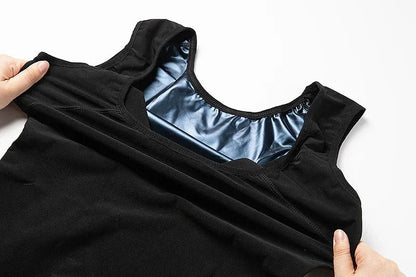Women’s Sauna Suit Body Shaper Vest - Heat Trapping Slimming Workout Tank Top for Weight Loss Training & Fitness