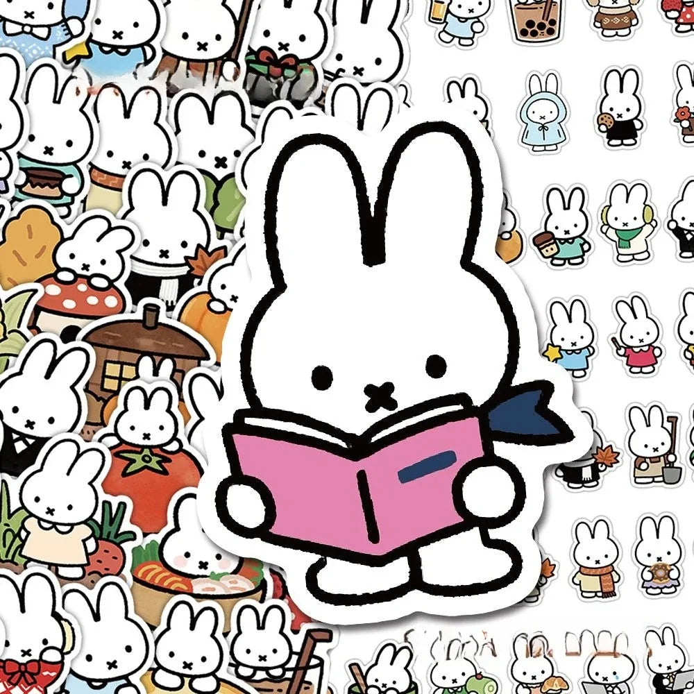 Miffy Cartoon Stickers - Cute Creative Decorative Stickers for Journals, Crafts & Personal Planners