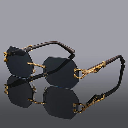2025 Geometric Leopard Print Sport Sunglasses for Women – Lightweight Durable Streetwear Fashion UV Protection Glasses