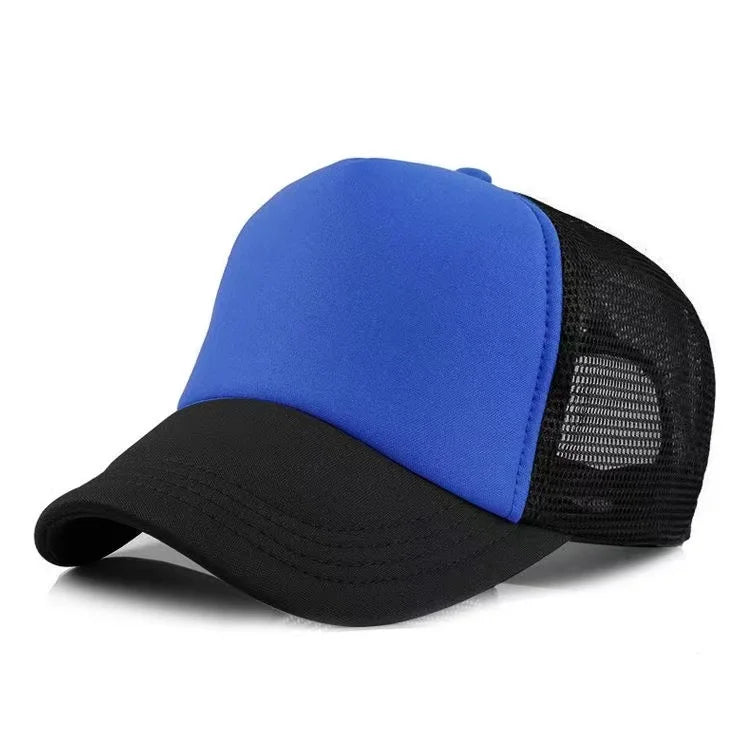 Custom Logo Mesh Trucker Cap - 5 Panel Snapback Baseball Hat for Men & Women Summer Sports Sun Hat