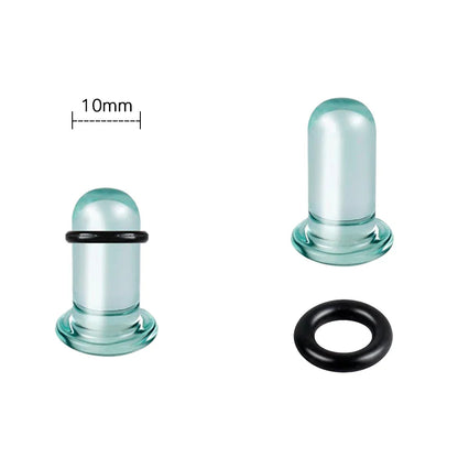 Glass Ear Tunnels & Plugs | Ear Stretchers, Expander Earrings for Women Body Jewelry 1.6–16mm