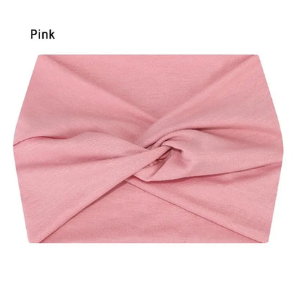 Wide Elastic Headband for Women – Yoga, Pilates, Running & Cycling Sweatband Hairband Turban Makeup Hair Hoop