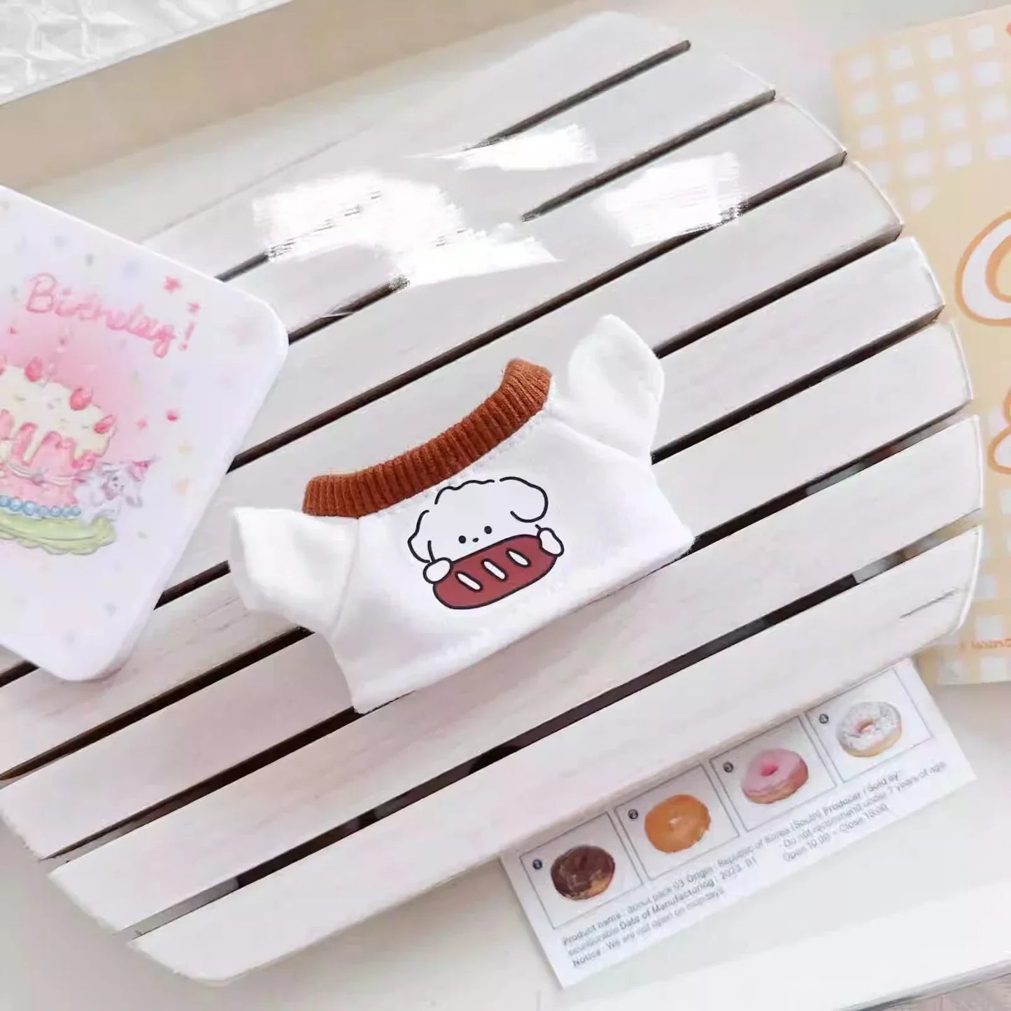 Corduroy Clothing Set for 17cm Labubu Doll – Outfit, Hat & Shoes DIY Accessories Gift