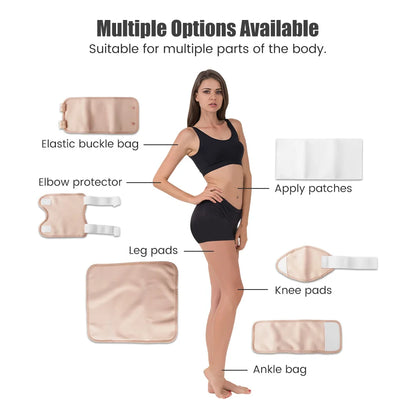 Reusable Castor Oil Pack Wrap – Organic Cotton Compress with Adjustable Elastic Strap for Body Therapy & Wellness Use