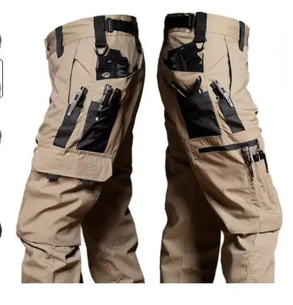 Wear Resistant Tactical Cargo Pants - Multi Pocket Outdoor Work Trousers for Men Spring Autumn Casual Jogger Style