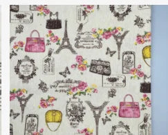 African Ankara Cotton Fabric - World Map Print for Sewing, Tablecloths, Pillows, Bags & Curtains