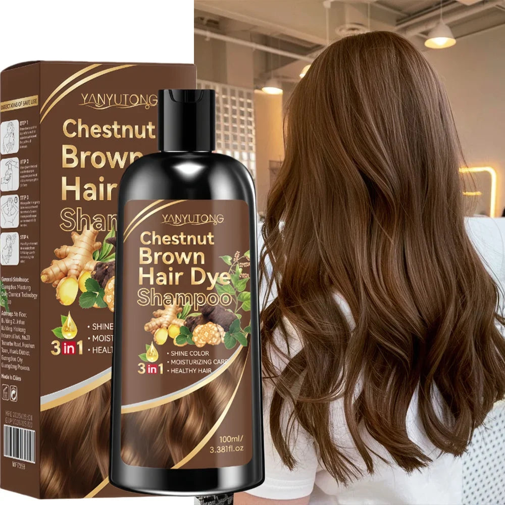 3-in-1 Turmeric Color-Treated Shampoo - Plant-Based Nourishing Formula for Gentle Hair Care and Color Protection