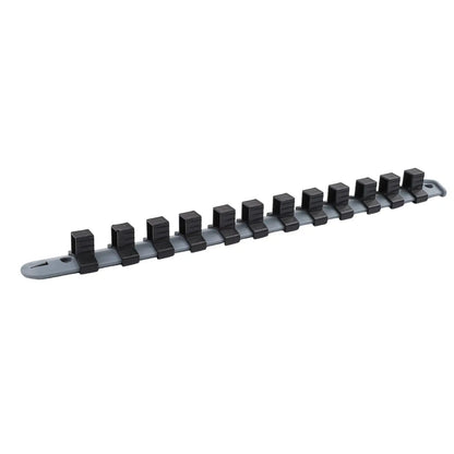 3Pcs Socket Organizer Set - 1/4 3/8 1/2 Inch Plastic Socket Tray Rail Rack Storage Holder
