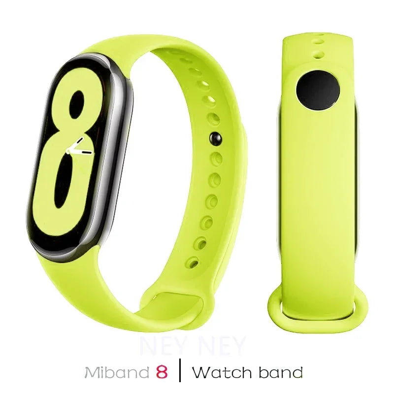 Waterproof Silicone Sport Strap for Xiaomi Mi Band 9/8/NFC – Replacement Smart Bracelet Accessory