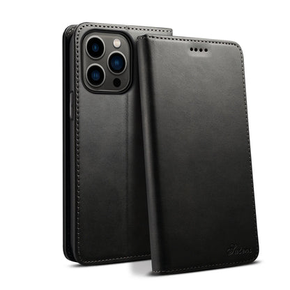 SUTENI Leather Wallet Phone Case — Flip Cover with Card Holder & Stand for iPhone 7/8/11/12/13/14/15/16 Pro Max/XR/XS