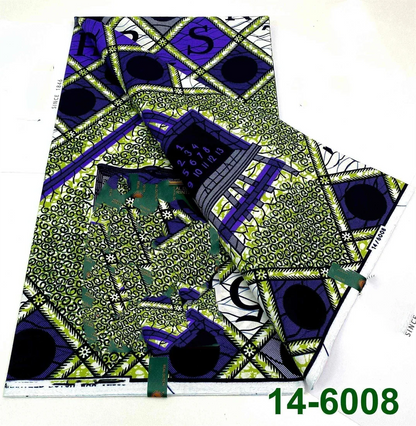 Latest Style Ankara Wax Print Fabric - 100% Cotton High Quality Soft African Real Wax Material